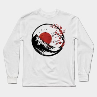 Enso Zen: Dawn's Tranquility Long Sleeve T-Shirt